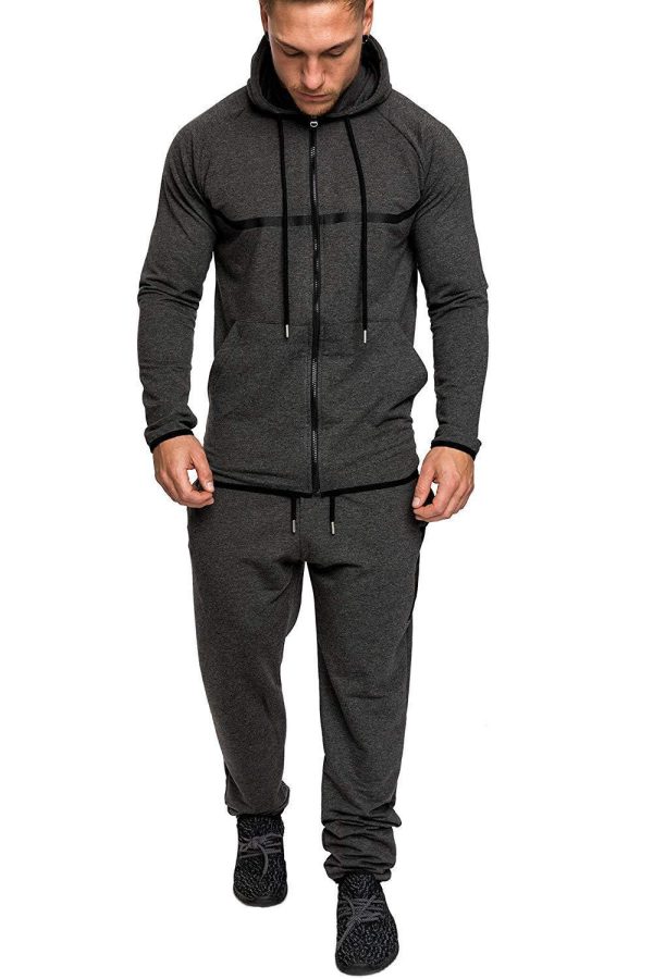 Leisure Sports Fitness Suit Men's Snowflake - Image 4