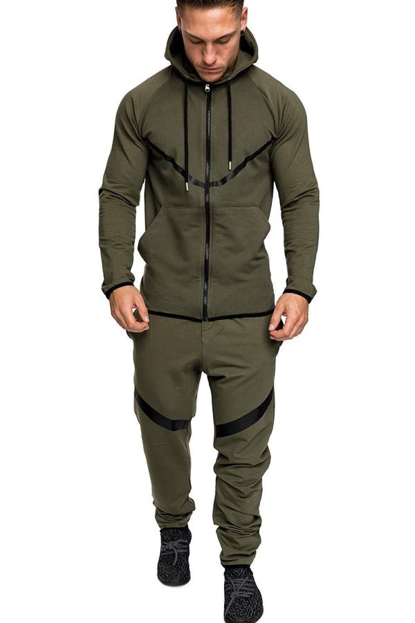 Leisure Sports Fitness Suit Men's Snowflake - Image 3
