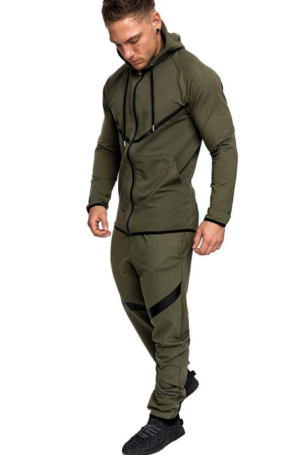 Leisure Sports Fitness Suit Men's Snowflake - Image 5