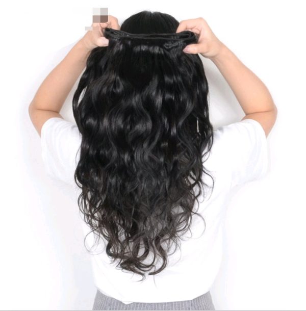 Real hair wig, hair styling hair extension, body wave human hair weaves - Image 4