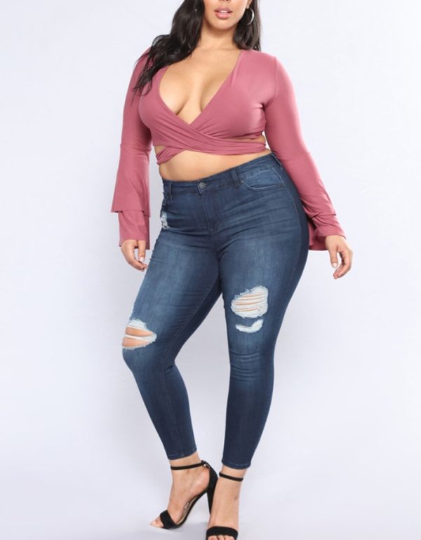 Shredded feet jeans - Image 3