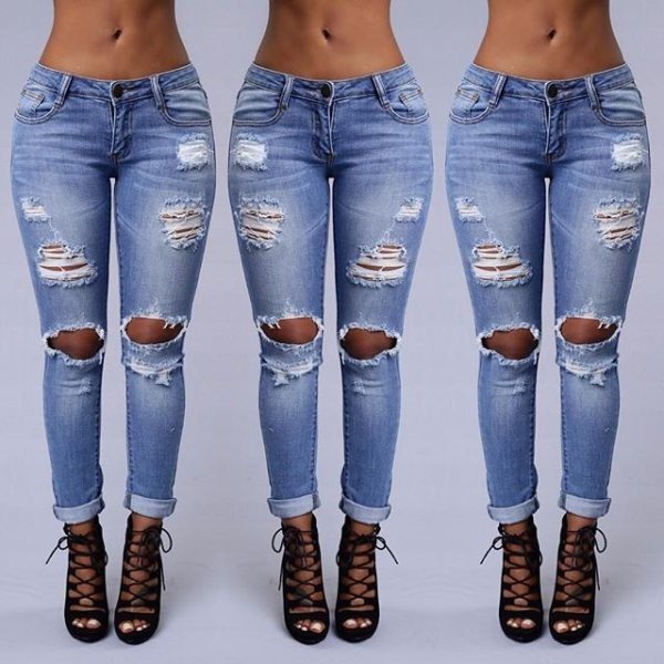 Skinny Ripped Jeans - Image 2