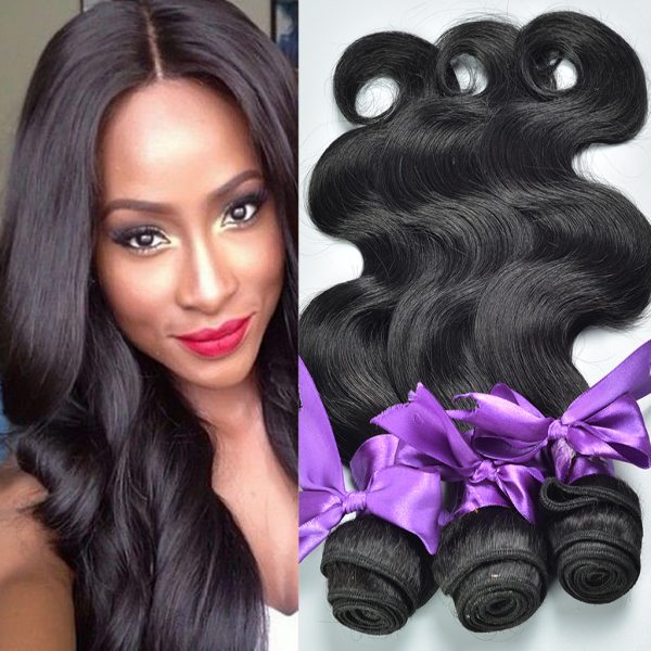 Real hair wig, hair styling hair extension, body wave human hair weaves - Image 2