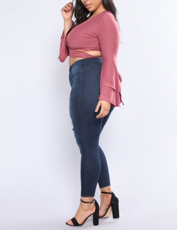 Shredded feet jeans - Image 4