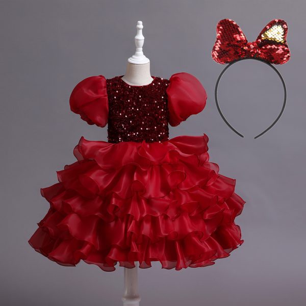 Kids Tutu Birthday Princess Party Dress - Image 2