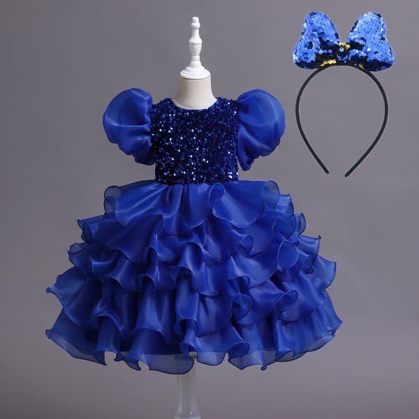 Kids Tutu Birthday Princess Party Dress - Image 3