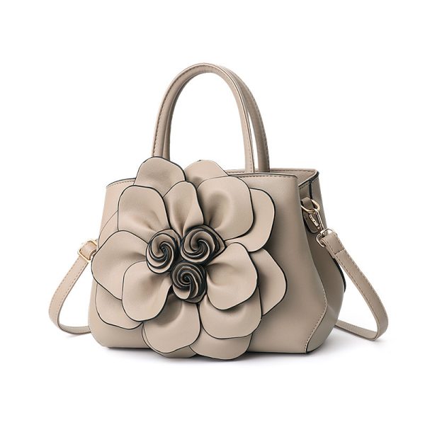 PU leather flower portable shoulder bag - Image 6