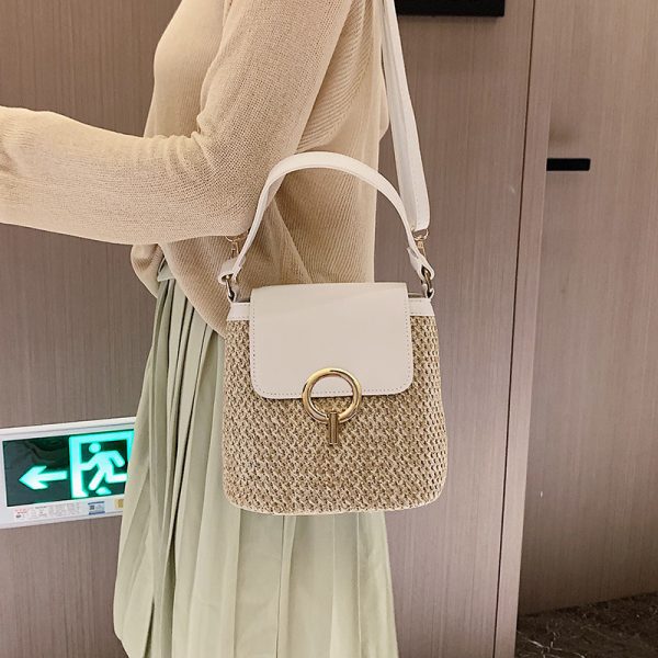 Straw Bag Women Fashion Hand-knitted - Image 8