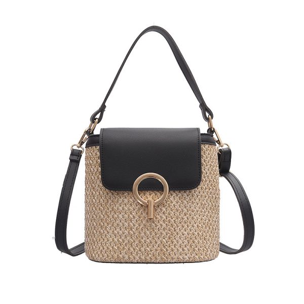 Straw Bag Women Fashion Hand-knitted - Image 7