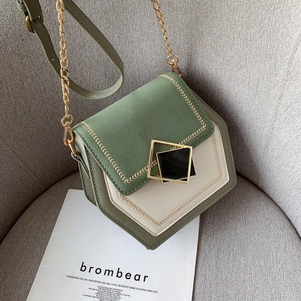 Matte leather shoulder bag - Image 3