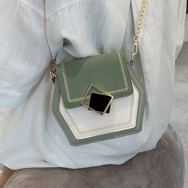 Matte leather shoulder bag - Image 2