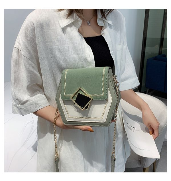 Matte leather shoulder bag - Image 6