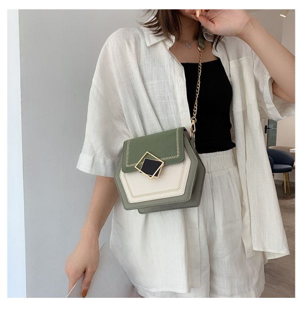 Matte leather shoulder bag - Image 4