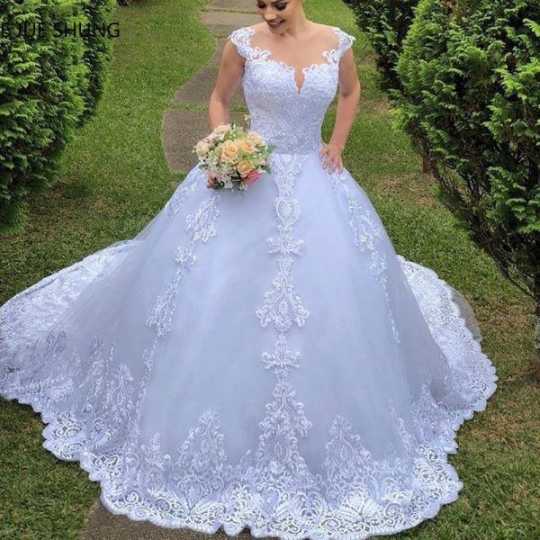 Wedding Dress White Vintage Lace Wedding Dress - Image 3