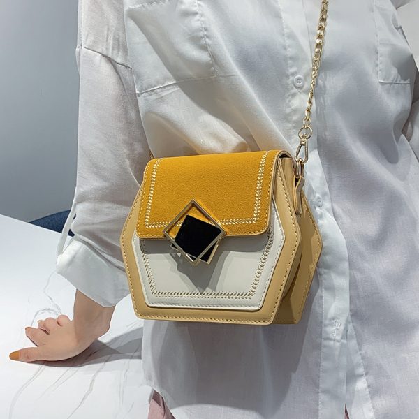 Matte leather shoulder bag - Image 5