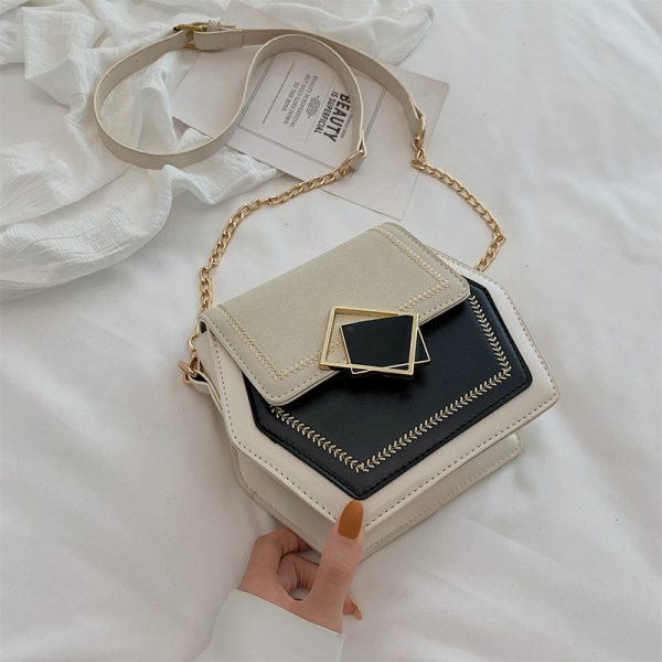 Matte leather shoulder bag