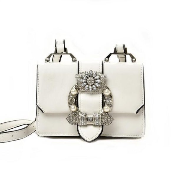 Fashion Designer Famous Bags For Women Designer Diamond Lock Bags Quality PU Leather Women Handbags Elegant Lady Shoulder Bags - Image 6
