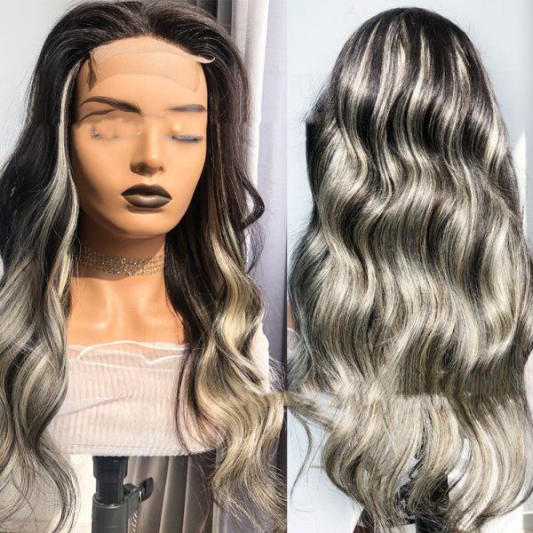 Reality Wig Headgear Lace Headgear Straight  Body Wave Human Hair Wigs - Image 2