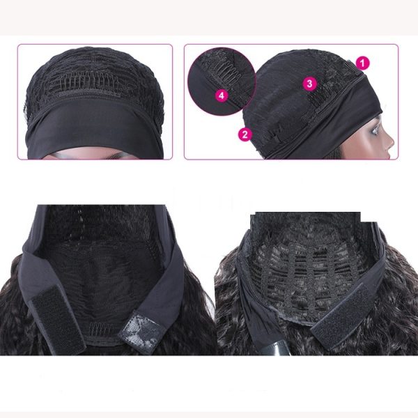 Human Hair Straight Strip Mechanism Headband - Image 3