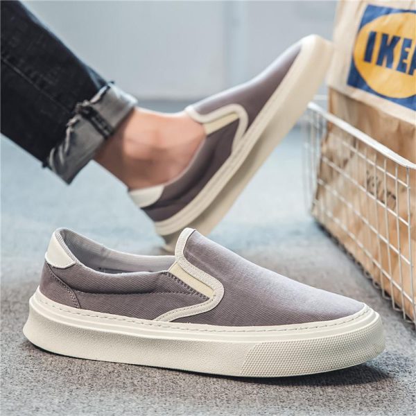 Summer Breathable New Canvas Shoes Men - Image 5