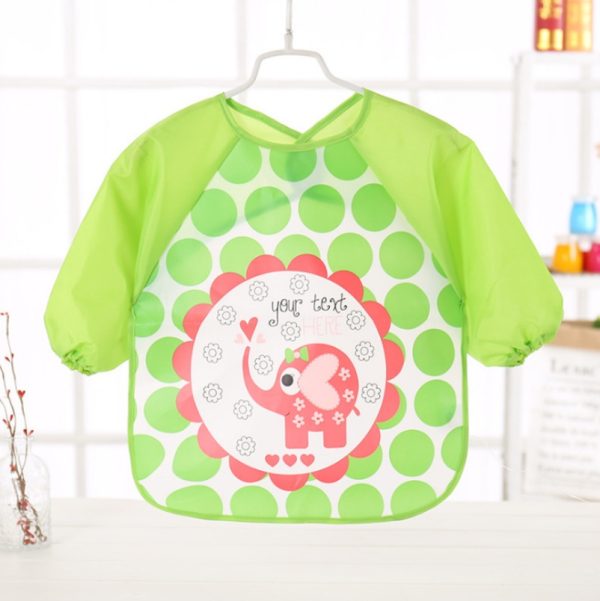 2021 EVA food clothes baby clothes children's long-sleeved anti-dressing clothes baby bib bib - Image 9