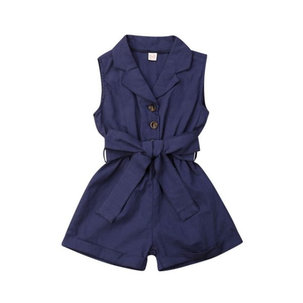 Baby Clothes Sleeveless One Pieces Romper Jumpsuit For Girls - Image 3