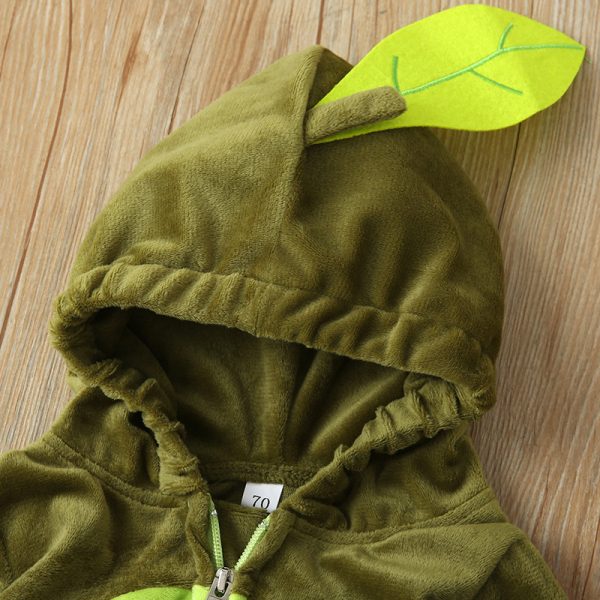 Fashion Baby Hooded Crawling Baby Jumpsuit - Image 3