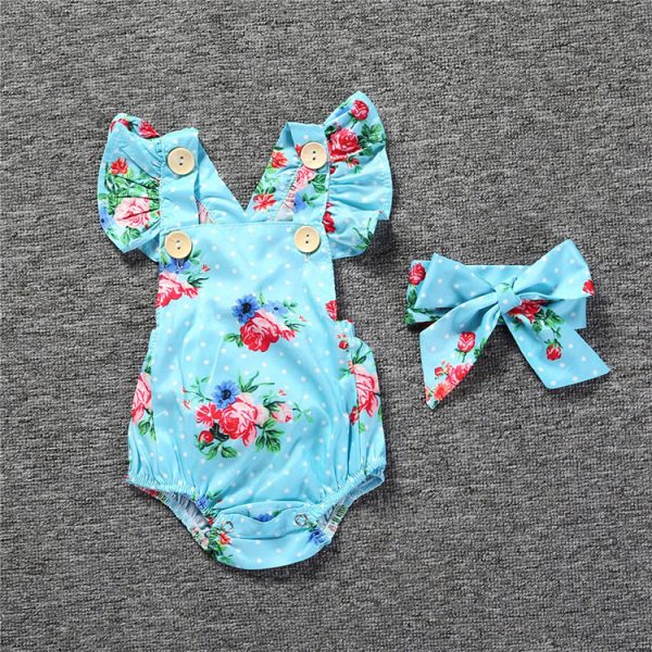 Newborn Baby Clothes Sleeveless Girl Clothes 2pcs set - Image 2