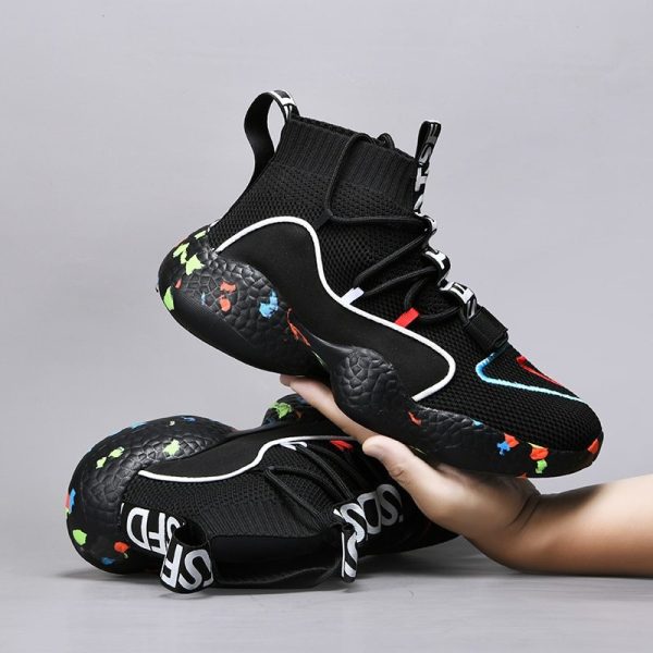 Men Sneakers Summer Fashion Running Shoes Breathable Men Vulcanize Shoes Flat Soft tennis Shoes - Image 4