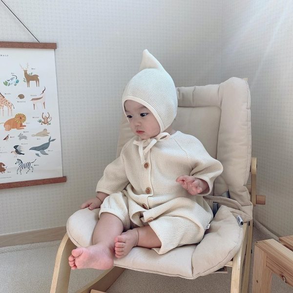 Newborn Home Clothes Baby Short Sleeved Romper Romper - Image 2