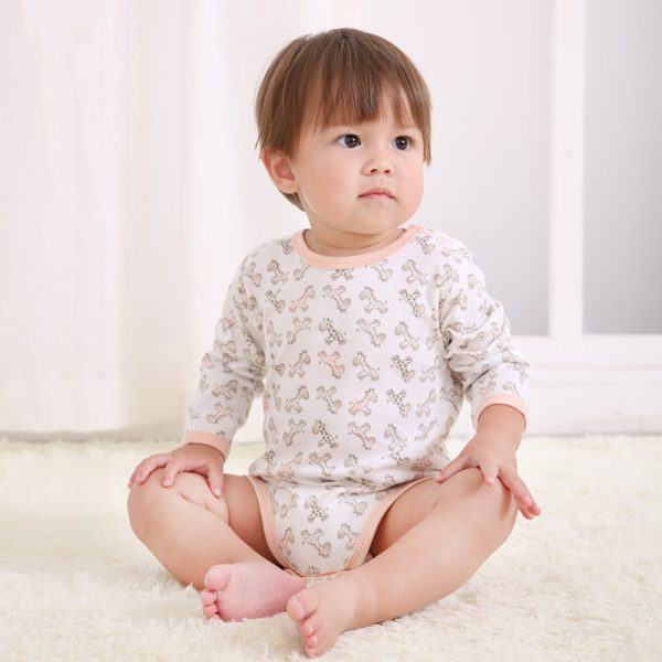Baby Short-sleeved Fart Clothes Baby Jumpsuit Triangle Newborn Baby Romper Summer - Image 4