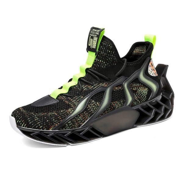Flying Woven Leisure Thick Soled Sports Shoes For Men - Image 6