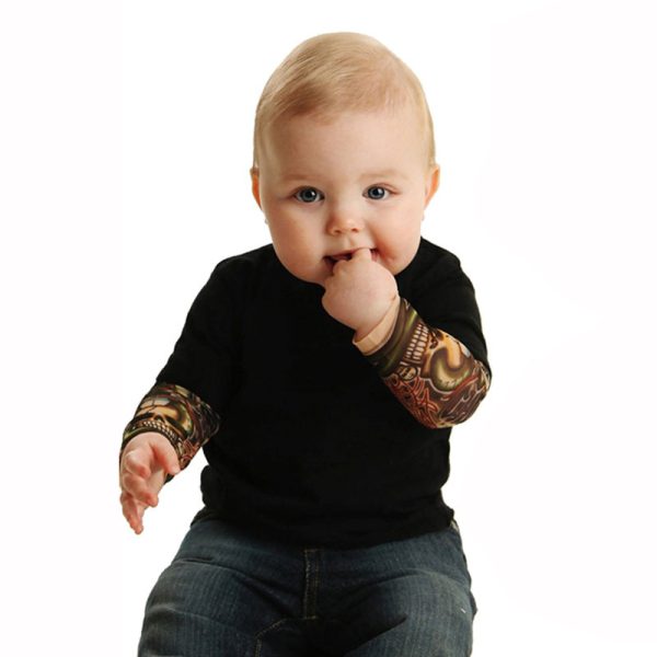 Baby Long Sleeve Tattoo Bag Fart Clothes - Image 3