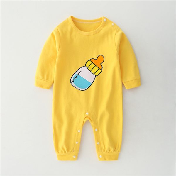 Baby Jumpsuit Spring And Autumn Cotton Baby Romper Romper Long-Sleeved Thin Spring Baby Clothes Bag Fart Clothes Spring Clothes - Image 6