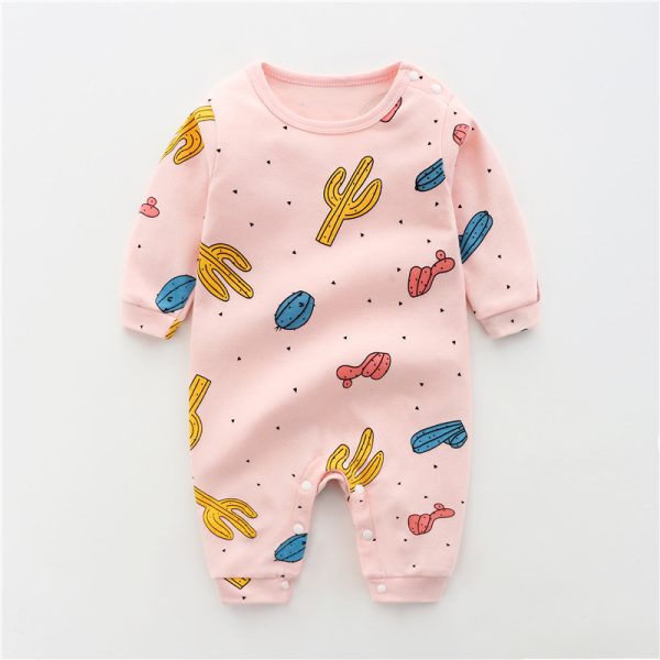 Baby Jumpsuit Spring And Autumn Cotton Baby Romper Romper Long-Sleeved Thin Spring Baby Clothes Bag Fart Clothes Spring Clothes - Image 9