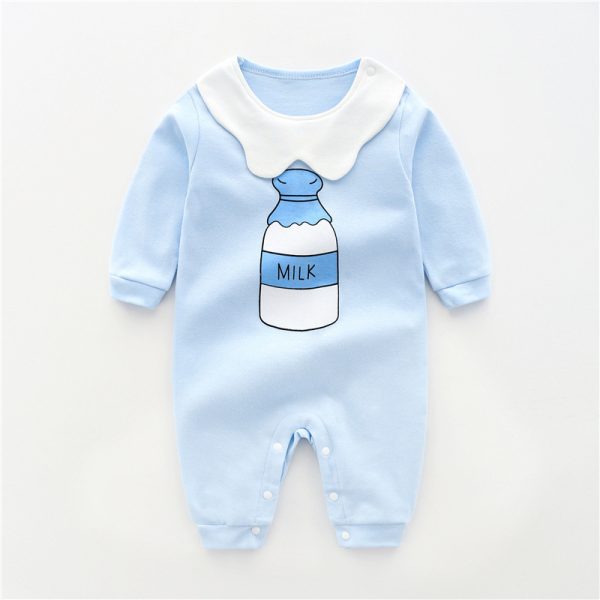 Baby Jumpsuit Spring And Autumn Cotton Baby Romper Romper Long-Sleeved Thin Spring Baby Clothes Bag Fart Clothes Spring Clothes - Image 8