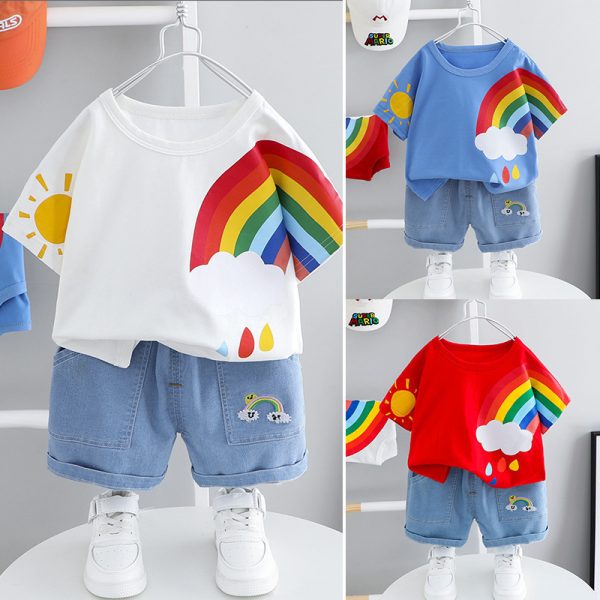 Baby Handsome Trendy Little Boy Summer Clothes - Image 5
