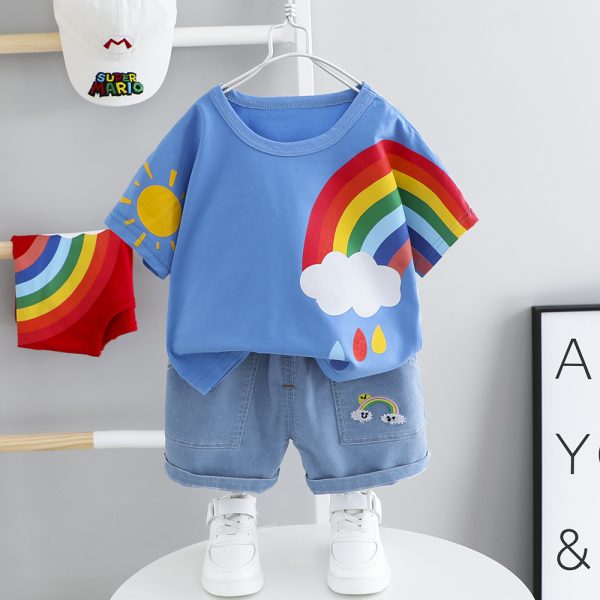 Baby Handsome Trendy Little Boy Summer Clothes - Image 4