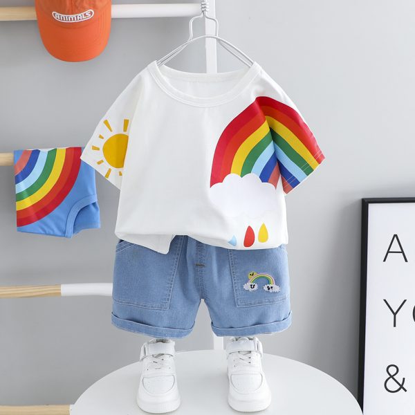 Baby Handsome Trendy Little Boy Summer Clothes - Image 2