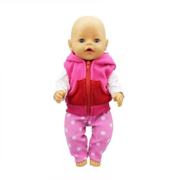 Baby Fit 18 inch 43cm Baby Doll Clothes Accessories Red - Image 5