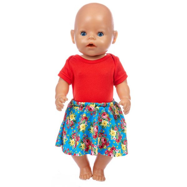 Baby Fit 18 inch 43cm Baby Doll Clothes Accessories Red - Image 6