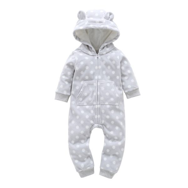 Romper Long-sleeved Polar Fleece Baby Clothes Romper - Image 2