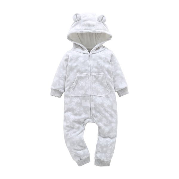 Romper Long-sleeved Polar Fleece Baby Clothes Romper - Image 5