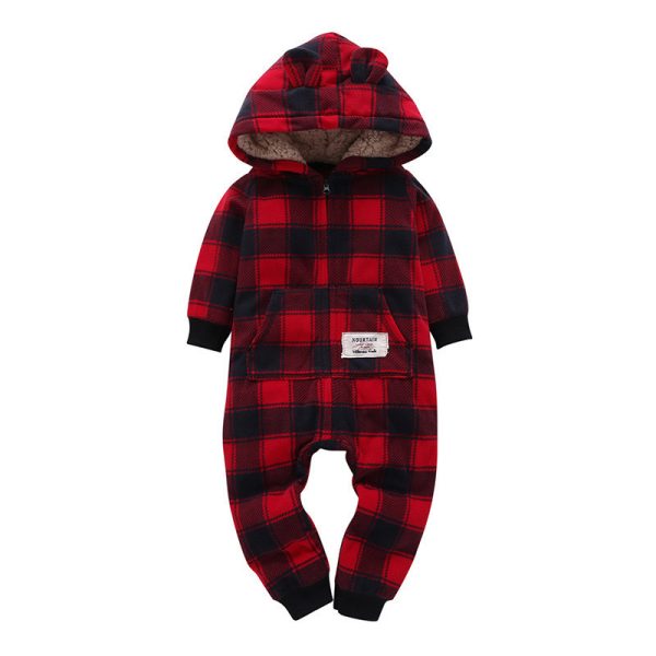 Romper Long-sleeved Polar Fleece Baby Clothes Romper - Image 10