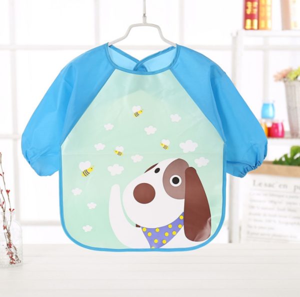 2021 EVA food clothes baby clothes children's long-sleeved anti-dressing clothes baby bib bib - Image 4