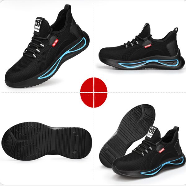 Steel Toe Shoes For Men Work Safety Shoes Nonslip Indestructible Sneakers - Image 6