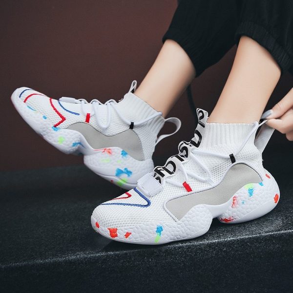 Men Sneakers Summer Fashion Running Shoes Breathable Men Vulcanize Shoes Flat Soft tennis Shoes - Image 3
