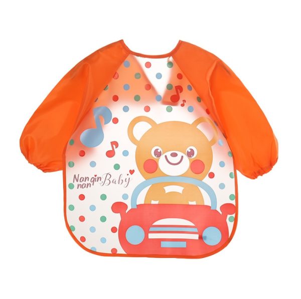 2021 EVA food clothes baby clothes children's long-sleeved anti-dressing clothes baby bib bib - Image 10