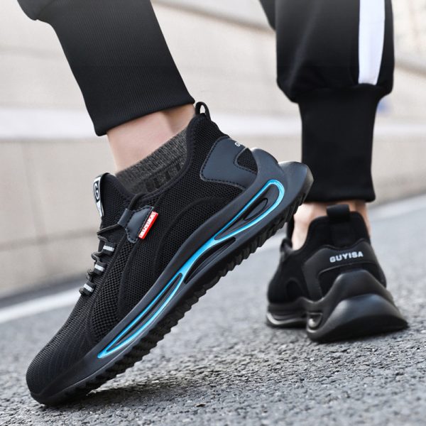 Steel Toe Shoes For Men Work Safety Shoes Nonslip Indestructible Sneakers - Image 3