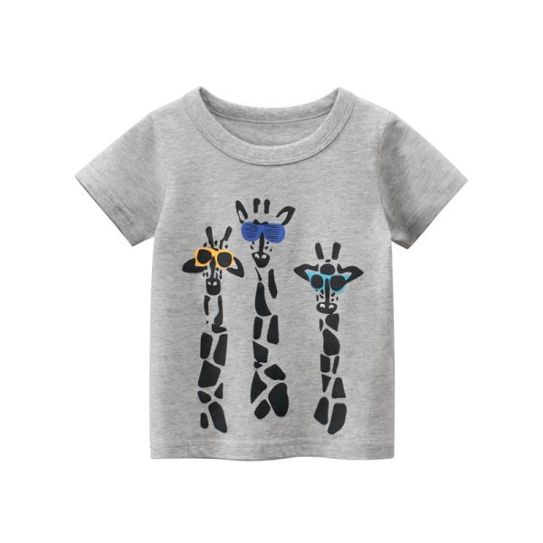Summer Children's Short-Sleeved T-Shirt Male Baby Clothes - Image 3